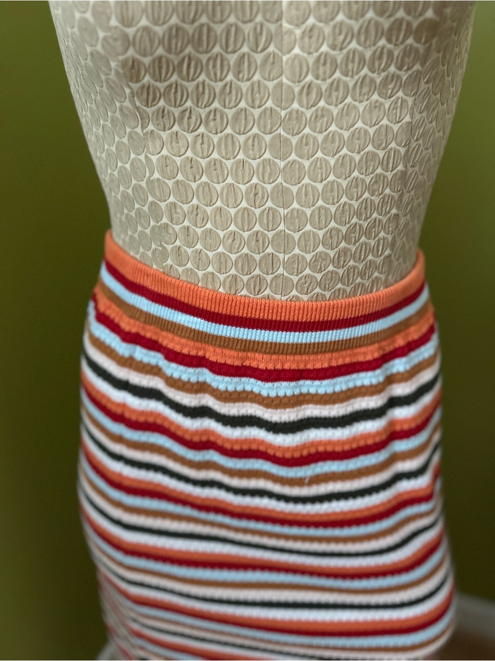 Zara Striped Crewneck Sweater, short sleeves, and Skirt - Picture 2 of 3